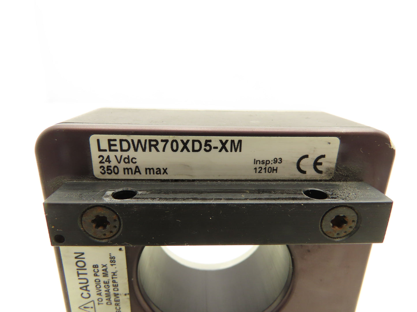 Banner LEDWR70XD5-XM White Fixed Intensity Industrial Ring Light 24V 350A