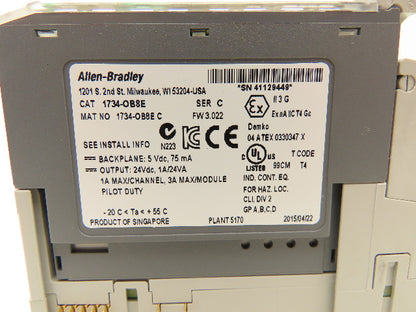 Allen Bradley 1734-OB8E PLC 8 Point Digital Source Output Module 24VDC