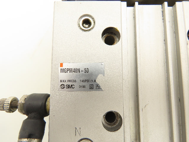 SMC MGPM40N-50 Dual Rod Compact Guide Cylinder 50mm Stroke 40mm Bore