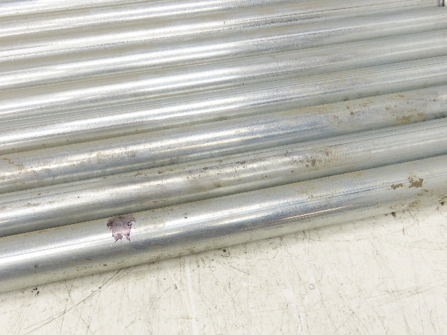 Galvanized Steel Conveyor Roller 1.9" Dia 36"BF Double Groove  Lot of 10
