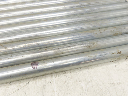 Galvanized Steel Conveyor Roller 1.9" Dia 36"BF Double Groove  Lot of 10