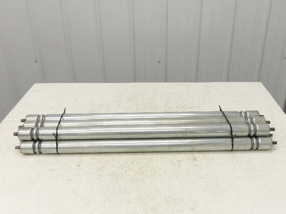 Galvanized Steel Conveyor Roller 1.9" Dia 36"BF Double Groove  Lot of 7