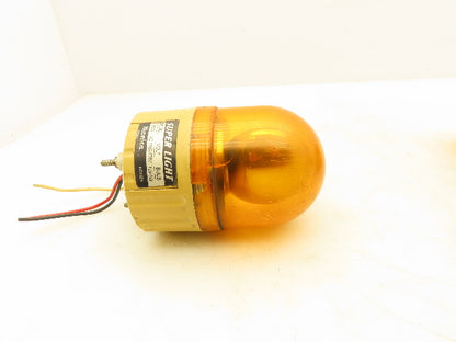 Menics ASG Super Light Amber 110/220V Warning Light Rotating Vintage Lot of 2
