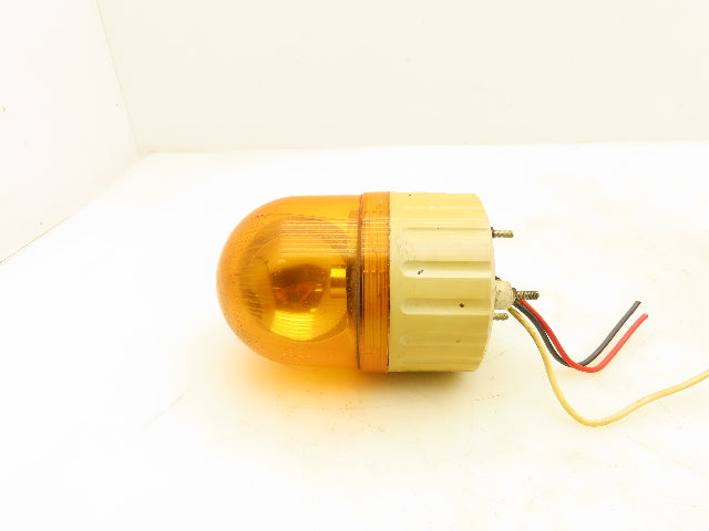 Menics ASG Super Light Amber 110/220V Warning Light Rotating Vintage Lot of 2