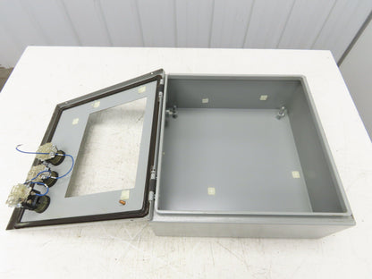 Hoffman CSD16166 Electrical Enclosure 16x16x6" Pushbuttons