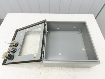 Hoffman CSD16166 Electrical Enclosure 16x16x6" Pushbuttons