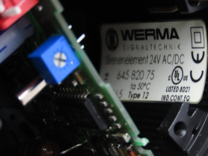 Werma 64081000 Light Tower Stack Red Green 8 Tone Siren Element 40cm Pole