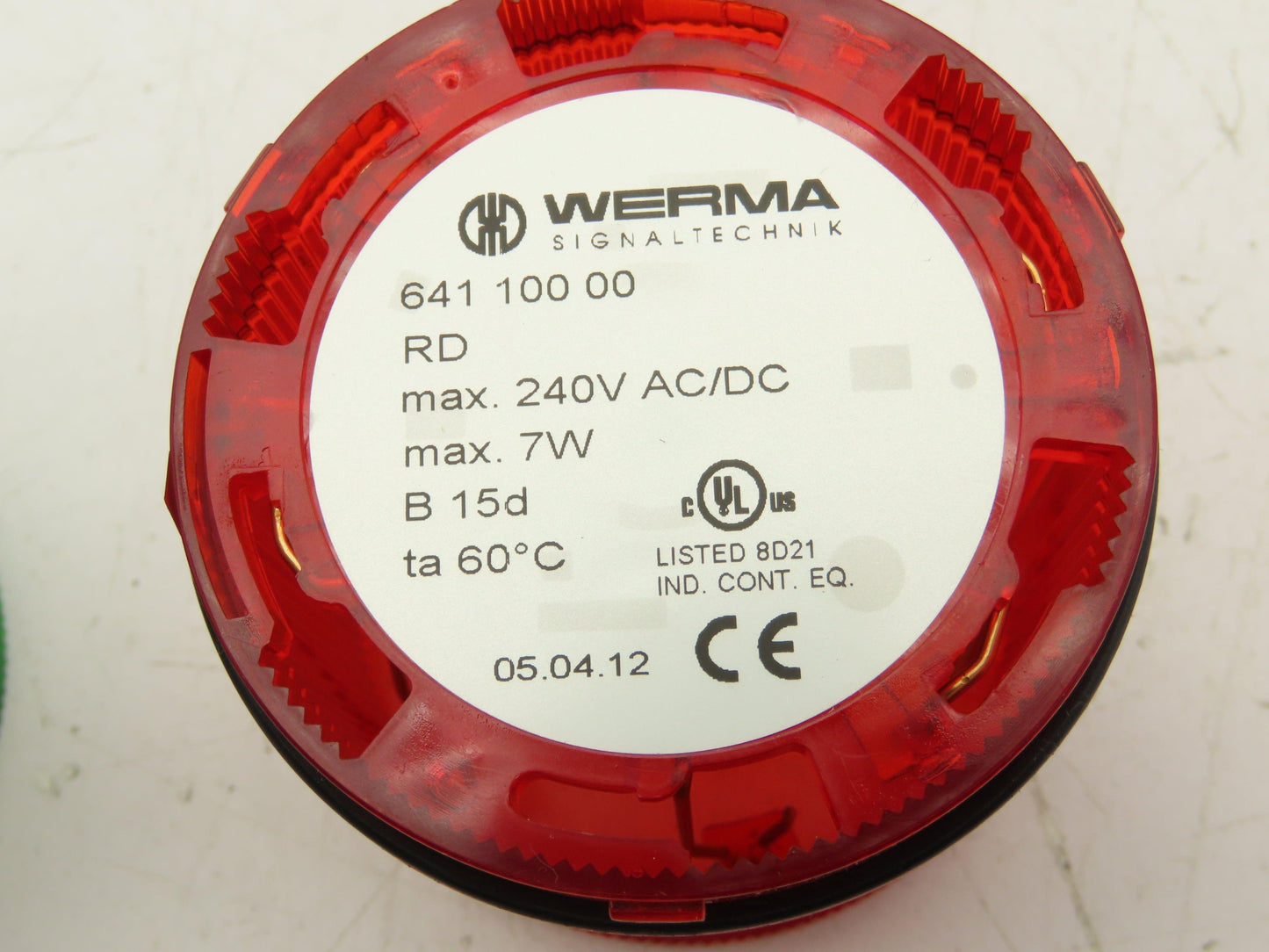 Werma 64081000 Light Tower Stack Red Green 8 Tone Siren Element 40cm Pole