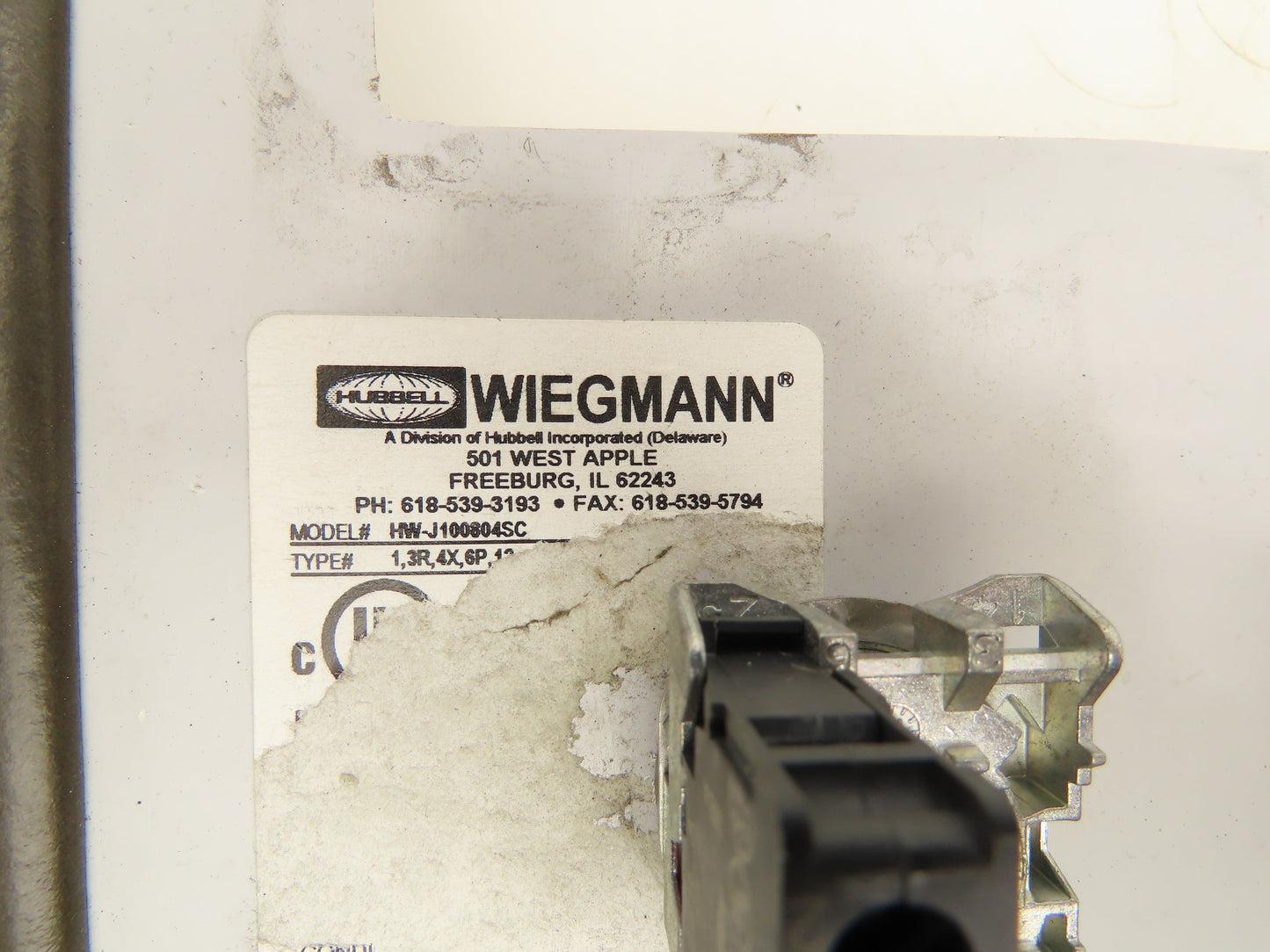 Wiegmann HW-J100804SC Fiberglass Electrical Enclosure 10x8x4"