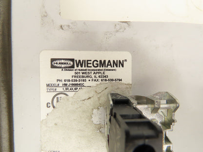 Wiegmann HW-J100804SC Fiberglass Electrical Enclosure 10x8x4"