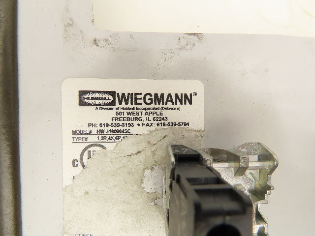 Wiegmann HW-J100804SC Fiberglass Electrical Enclosure 10x8x4"