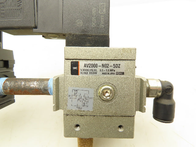 Wilkerson SMC B08-02-FLG0 Pneumatic Filter Regulator Soft Start Valve Assembly