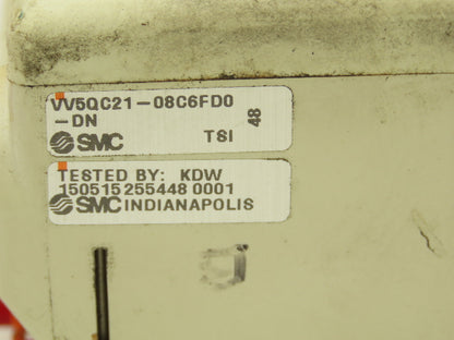 SMC VV5QC21-08C6FD0-DN 8-Station D-Sub Manifold 5/3 Solenoid Valves VQC2400N-51