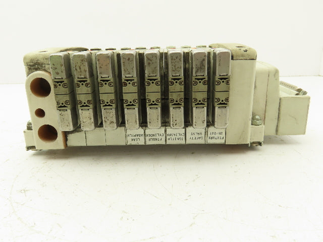 SMC VV5QC21-08C6FD0-DN 8-Station D-Sub Manifold 5/3 Solenoid Valves VQC2400N-51