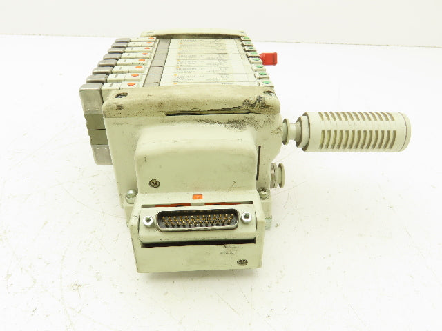 SMC VV5QC21-08C6FD0-DN 8-Station D-Sub Manifold 5/3 Solenoid Valves VQC2400N-51
