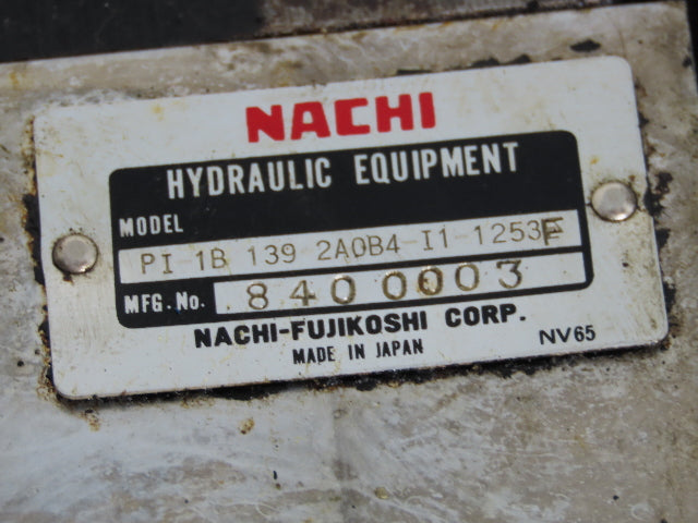 Nachi PI-1B-139-2A0B4-I1 Hydraulic Pump Off Doosan Dooturn Solenoid Valve