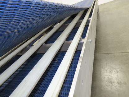 46"x 10' MatTop Intralox Plastic Chain Conveyor 20" Side x Side Belt 19FPM 18"H