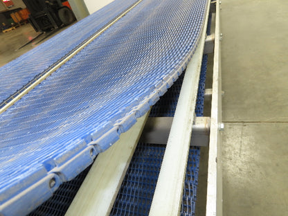 46"x 10' MatTop Intralox Plastic Chain Conveyor 20" Side x Side Belt 19FPM 18"H