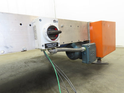 46"x 10' MatTop Intralox Plastic Chain Conveyor 20" Side x Side Belt 19FPM 18"H
