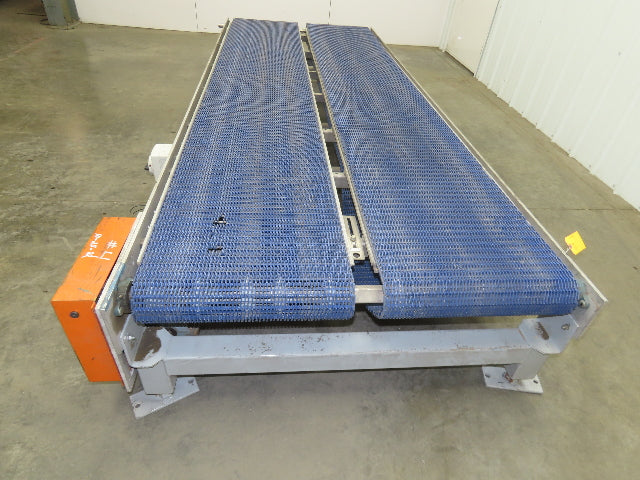 46"x 10' MatTop Intralox Plastic Chain Conveyor 20" Side x Side Belt 19FPM 18"H