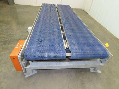 46"x 10' MatTop Intralox Plastic Chain Conveyor 20" Side x Side Belt 19FPM 18"H