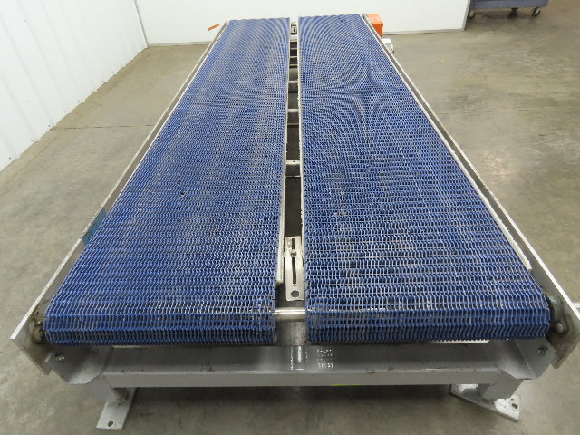 46"x 10' MatTop Intralox Plastic Chain Conveyor 20" Side x Side Belt 19FPM 18"H