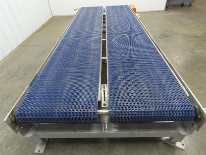 46"x 10' MatTop Intralox Plastic Chain Conveyor 20" Side x Side Belt 19FPM 18"H