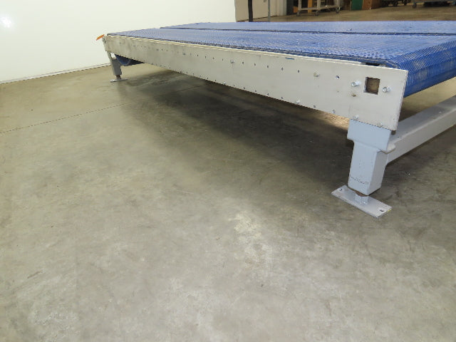 46"x 10' MatTop Intralox Plastic Chain Conveyor 20" Side x Side Belt 19FPM 18"H