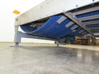 46"x 10' MatTop Intralox Plastic Chain Conveyor 20" Side x Side Belt 19FPM 18"H