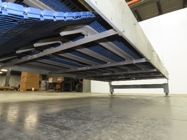 46"x 10' MatTop Intralox Plastic Chain Conveyor 20" Side x Side Belt 19FPM 18"H
