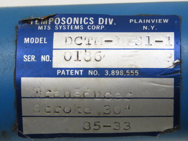 Temposonics DCTM-1731-1 Linear Position Transducer Sensor 30" Stroke