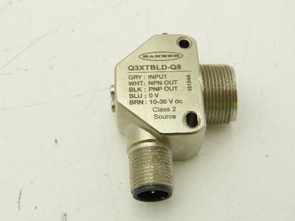 Banner Q3XTBLD-Q8 Laser Diffuse Contrast Sensor 300mm