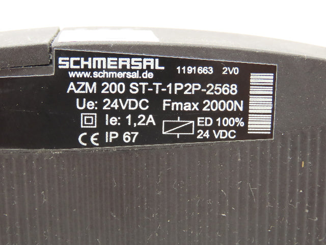 Schmersal AZM 200 ST-T-1P2P-2568 Door Latch Interlock Latch Solenoid