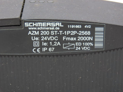 Schmersal AZM 200 ST-T-1P2P-2568 Door Latch Interlock Latch 24VDC Solenoid