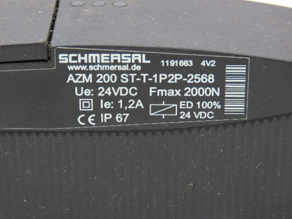 Schmersal AZM 200 ST-T-1P2P-2568 Door Latch Interlock Latch 24VDC Solenoid