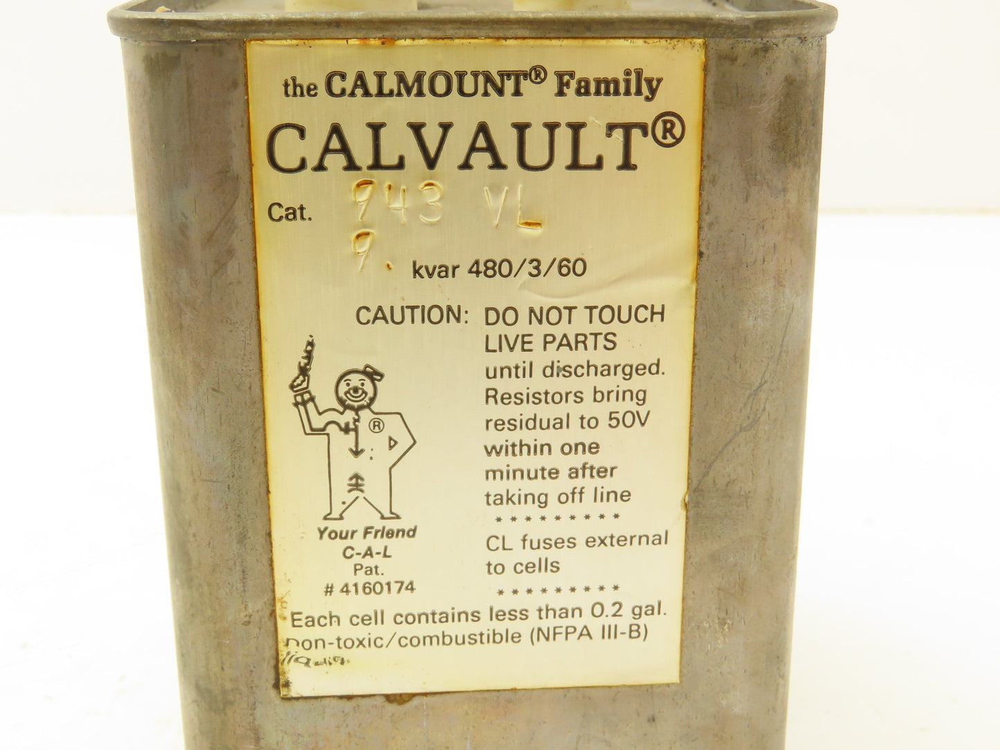 Calmount Myron Zucker SKG34804-T18 Capacitor 4KVAR 480V 3Phase