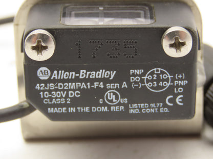 Allen Bradley 42JS-D2MPA1-F4 Photoelectric Sensor 800mm Range Proximity Lot of 2