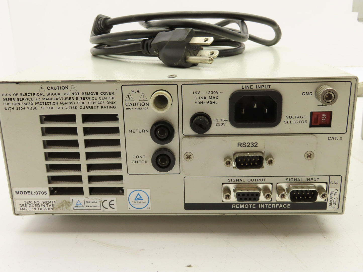 Associated Research 3705 Hypot III Dielectric Withstand Hipot Tester 5kVAC