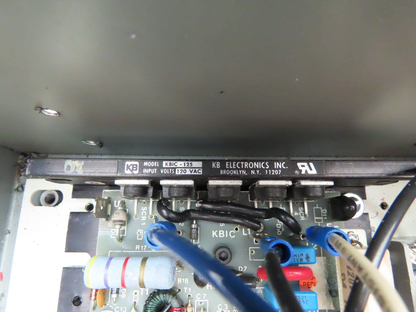 KB KBIC-125 Solid State DC Motor Variable Speed 90VDC 3/4HP Control Panel 120V