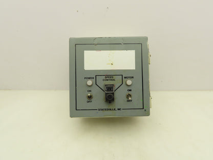 Extron 180-11B Solid State DC Motor Variable Speed 90VDC 1/8HP Control Panel