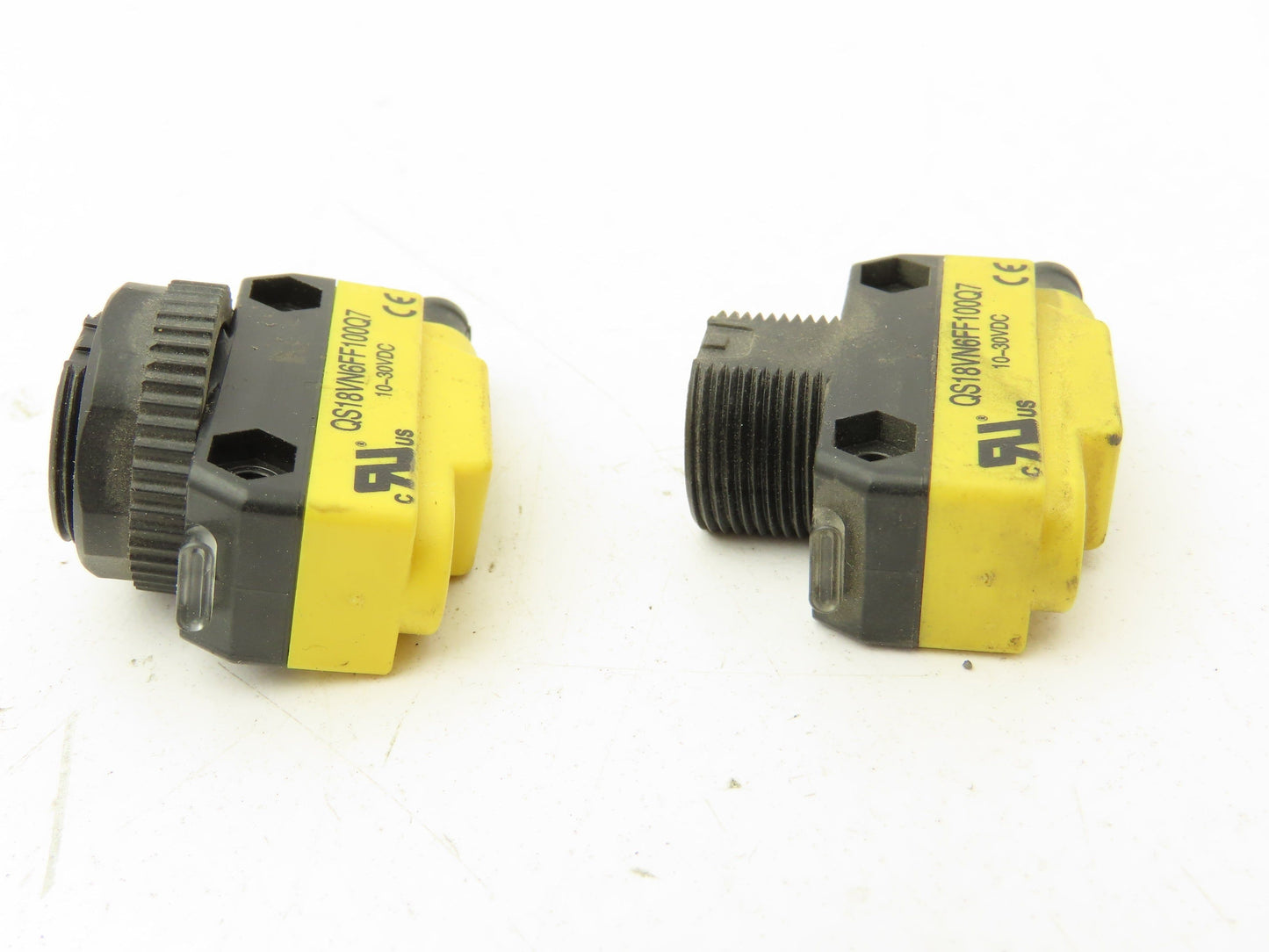 Banner QS18VN6FF100Q7 Photoelectric Sensor 10-30VDC 100MM Range 4 Pin Lot Of 8