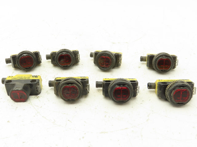 Banner QS18VN6FF100Q7 Photoelectric Sensor 10-30VDC 100MM Range 4 Pin Lot Of 8