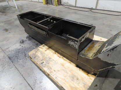 Enomoto Hinge Belt CNC Chip Conveyor 16"x 62" Infeed 43" Discharge 220V 3PH