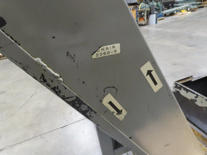 Enomoto Hinge Belt CNC Chip Conveyor 16"x 62" Infeed 43" Discharge 220V 3PH