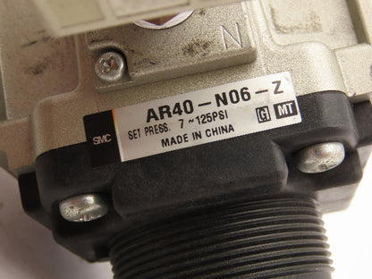 SMC AR40-N06-Z Pneumatic Regulator W/ Digital Pressure Switch 7-125 PSI 3/4"NPT