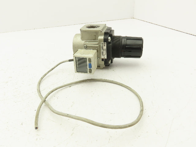 SMC AR40-N06-Z Pneumatic Regulator W/ Digital Pressure Switch 7-125 PSI 3/4"NPT