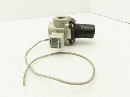 SMC AR40-N06-Z Pneumatic Regulator W/ Digital Pressure Switch 7-125 PSI 3/4"NPT