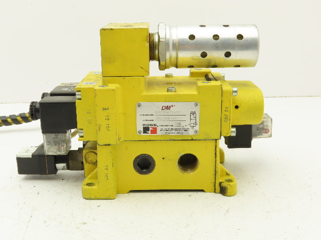 Ross Controls DM2CNA54A21 Double Solenoid Valve W/ Base Assembly 24VDC 30-120PSI