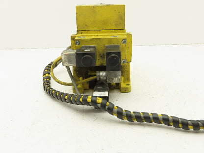 Ross Controls DM2CNA54A21 Double Solenoid Valve W/ Base Assembly 24VDC 30-120PSI