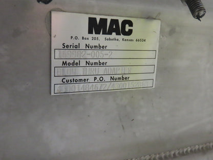 MAC Equipment Stainless Food Grade Dry Batch Mixer 48" Tank with Scales 40Cu/Ft